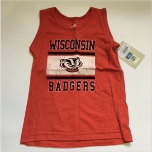 Wisconsin Badgers Girl 4T Shirt Official NCAA Infant Toddler Tank